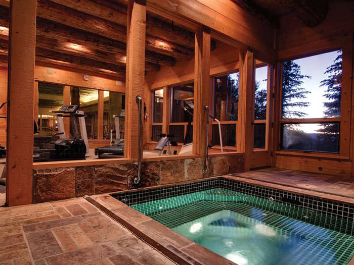 After a work out, head to the jacuzzi to rest.