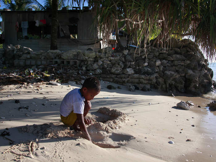 Since 1993, sea level has risen across Kiribati by 1 to 4 millimeters per year.