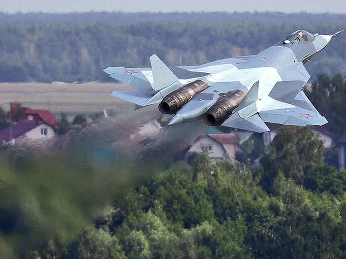 With its twin-engine design, the T-50 closely resembles the 20-year-old F-22 Raptor prototype