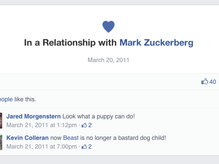 That same month, the couple finally acknowledged they were in a relationship on Facebook.