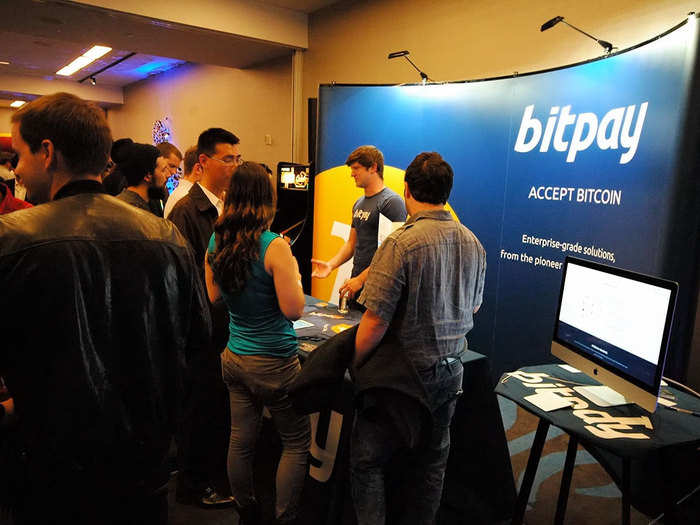 Bitpay, a payment processor for companies wanting to accept Bitcoin, had plenty of interest.