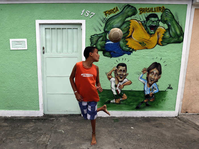 Rio Has Been Overtaken By This Incredible World Cup-Inspired Street Art