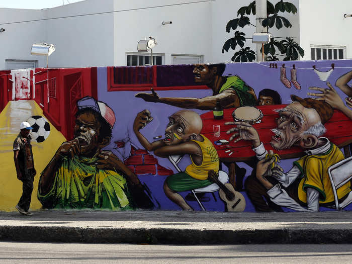 Rio Has Been Overtaken By This Incredible World Cup-Inspired Street Art