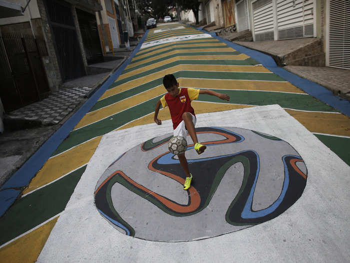 Rio Has Been Overtaken By This Incredible World Cup-Inspired Street Art