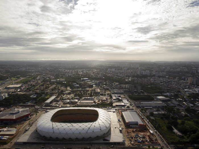 The most controversial arena is probably the Arena Amazonia in Manaus.