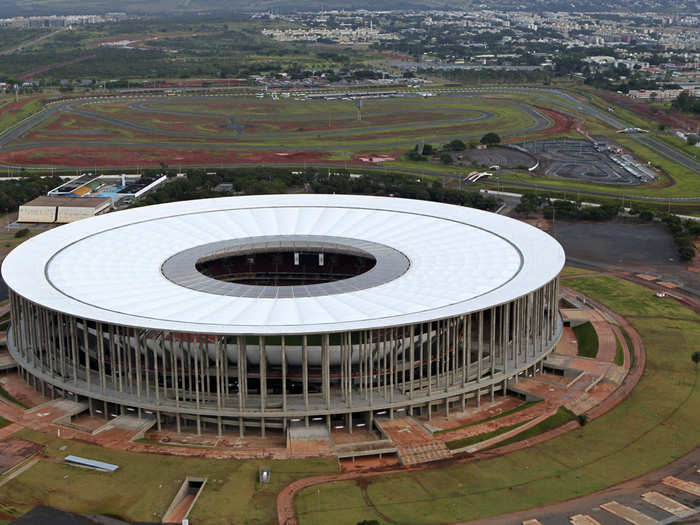 A bunch of other arenas have been finished for months, like the renovated Estadio Nacional in Brasilia ...