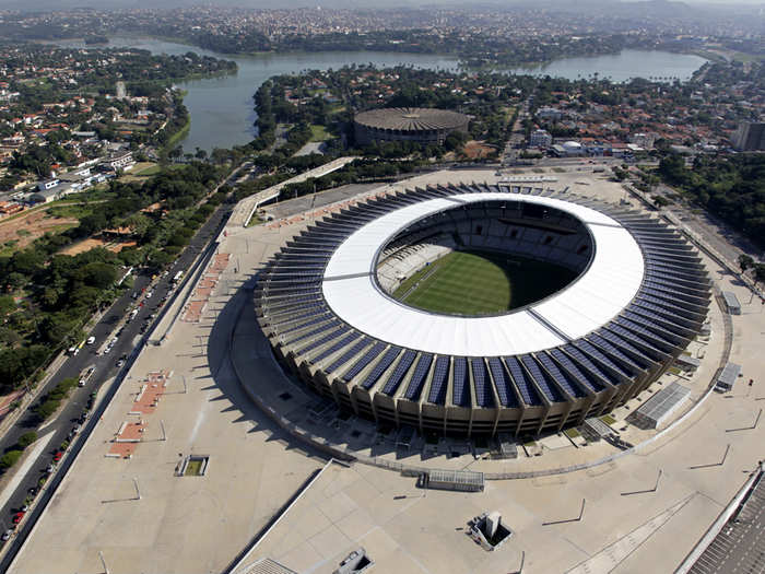 The renovated Estadio Mineirao in Belo Horizonte has been there since 1965.