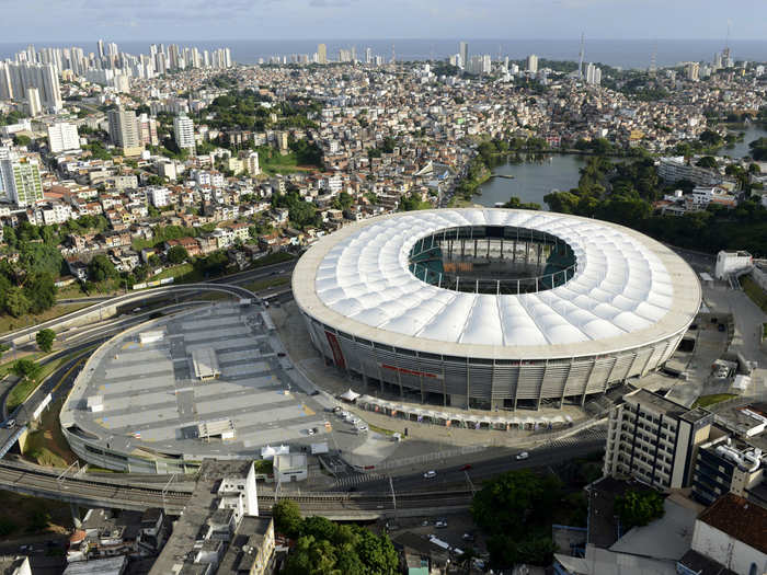 The arena is owned by the state of Bahia, and should have a long legacy after signing a $100 million sponsorship deal with Itaipava.