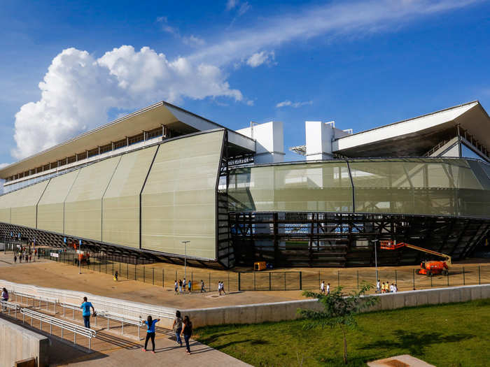 The Arena Pantanal in Cuiaba is now finished after multiple construction delays.