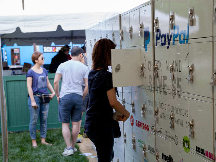 The newest addition to the festival was rentable lockers by Paypal. The Governors Ball team added the lockers after overwhelming requests from past festival-goers.