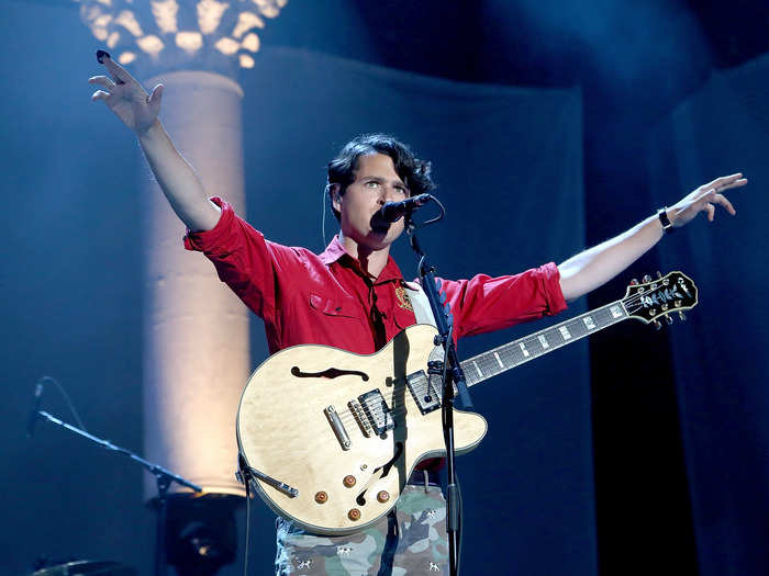 Vampire Weekend closed out the festival with a fun set that was occasionally interrupted by cheers from NBA Finals watchers.