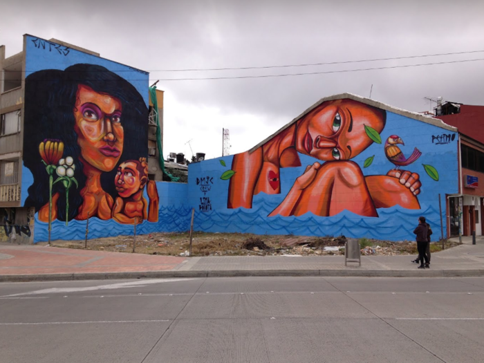 "Personajes" by Entes and Pésimo, Bogotá Street Art collective