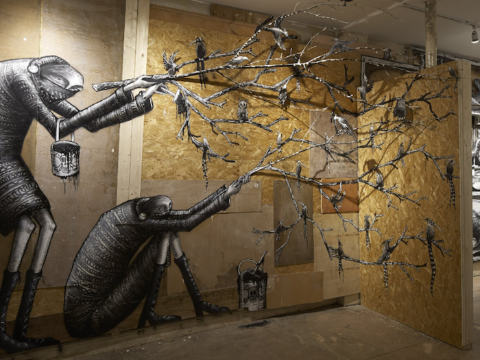 "The Bestiary" by Phlegm, Howard Griffin Gallery, London