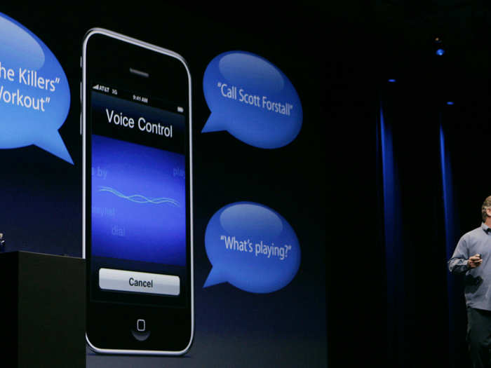 2009: With iPhone OS 3, Apple finally added a copy/paste feature and video/photo messaging. It also added voice control, which let you control your iPhone by talking to it. (This was before Siri.)