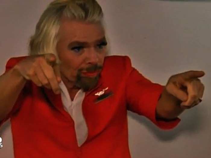 Branson is never one to turn down a good bet. He once dressed in drag for a flight from Perth, Australia to Kuala Lumpur, Malaysia after losing a bet to Air Asia Group CEO Tony Fernandes over whose Formula One race team would do better.