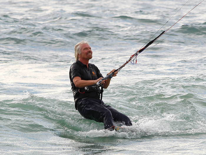 Kitesurfing is one of Branson
