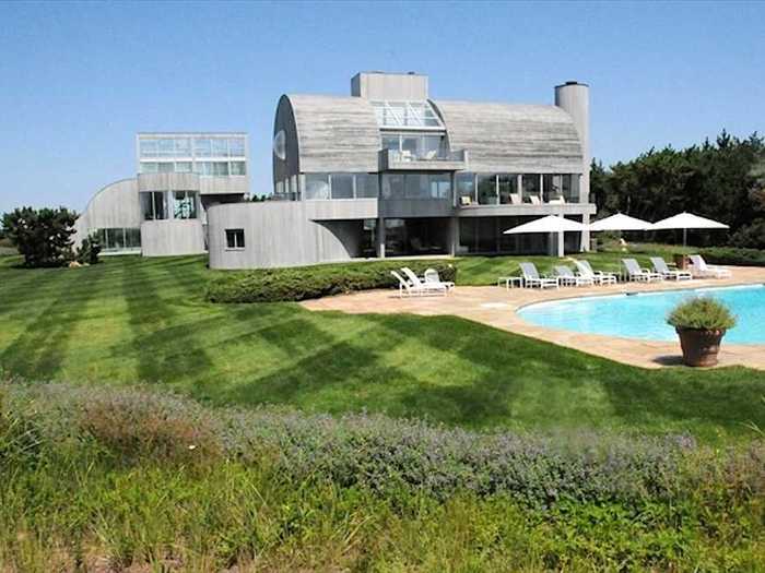 Thinking of joining the high rollers of Meadow Lane? This modern beachfront property is asking for $32.5 million and is being sold by architect Myron Goldfinger, who had one of his homes featured in "The Wolf Of Wall Street."