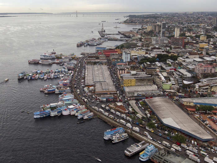 The Manaus harbor.