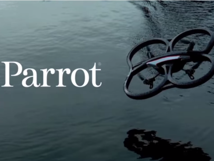 A company called Parrot makes excellent app-assisted drones ($250).