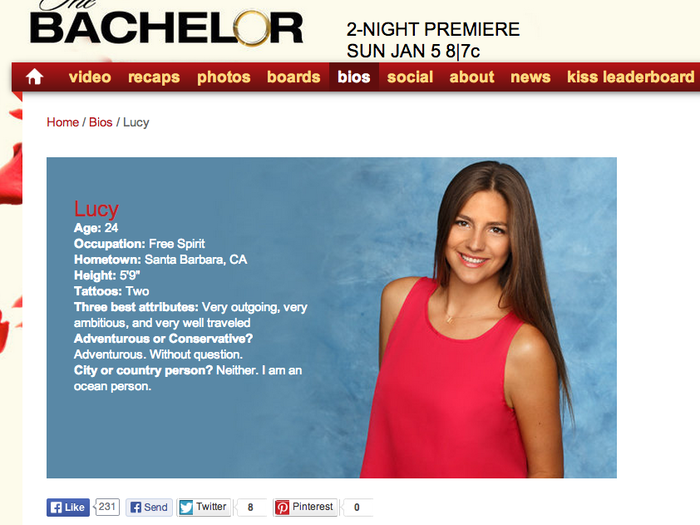 For a little while, Spiegel dated a woman named Lucy, who ended up as a contestant on "The Bachelor."