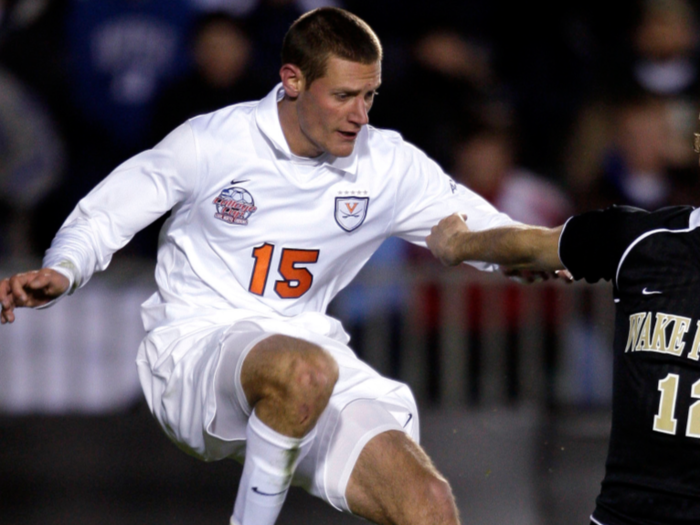 ACC Champion/former soccer pro Mike Volk works for the finance group at MassMutual.