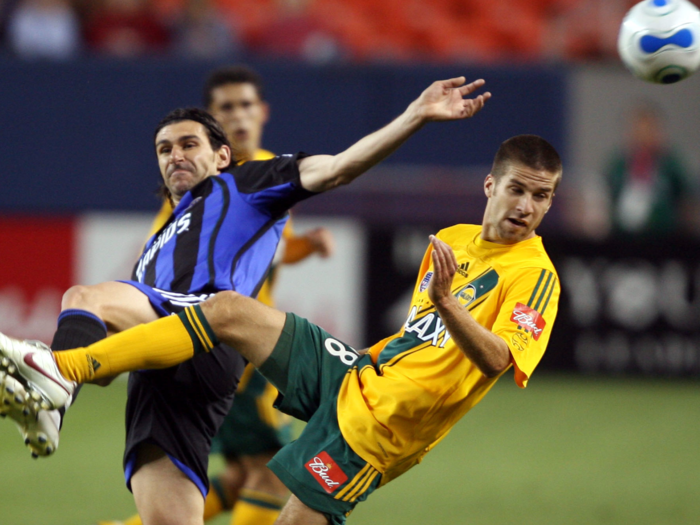 Former LA Galaxy standout Kyle Martino is an associate at a financial planning firm.