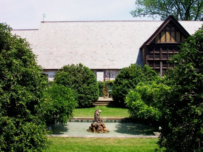 NOW: The former Fens is home to East Hampton Woodhouse Park, home of interior designers interior designers Tony Ingrao and Randy Kemper. The Fens Playhouse (pictured), a theater built for Lorenzo