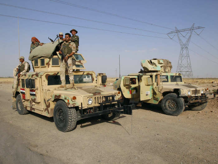 The U.S. has also supplied the Peshmerga with Humvees.