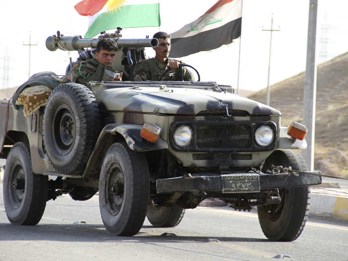 Altogether, the Kurds have around 2,000 armored vehicles and artillery systems.