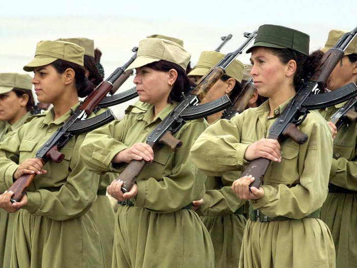 The Kurds are also somewhat unique in the region, in that women are encouraged to join the Peshmerga.