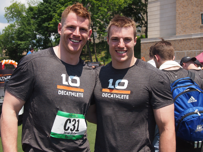 Friends/ former Ivy League football players Jacob Stoller (Barclays) and Jared Sholly (RBS).