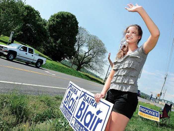 Saira Blair is on her way to becoming the youngest person to ever serve in the West Virginia Legislature.