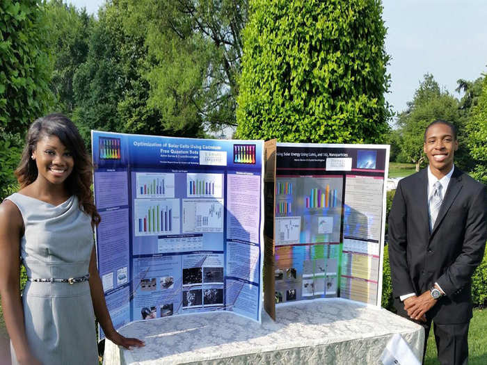 Crystal Brockington and Aaron Barron found a more efficient way to harness solar energy.