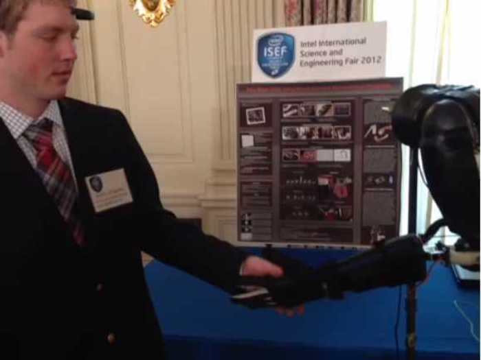 Easton LaChappelle builds affordable robotic prosthetic limbs.