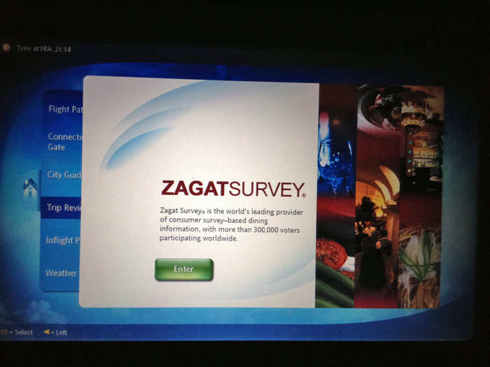 You can also peruse city guides for Singapore, New York, and other destinations they fly to, from Zagat.