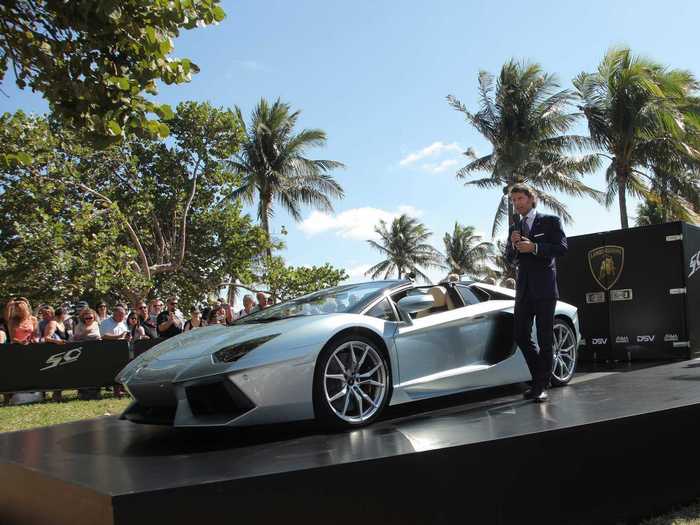 7. Lamborghini Aventador LP700-4 - 217 MPH (tie): The Aventador and its $400,000 asking price took over the reigns as Lambo