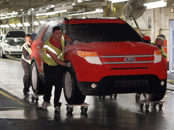 Workers at Ford