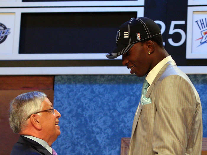 Hasheem Thabeet was picked no. 2 in 2009 by the Grizzlies.