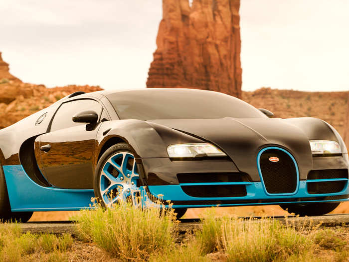 The most expensive Autobot in the film will turn into a 2013 Bugatti Veyron Grand Sport Vitesse.