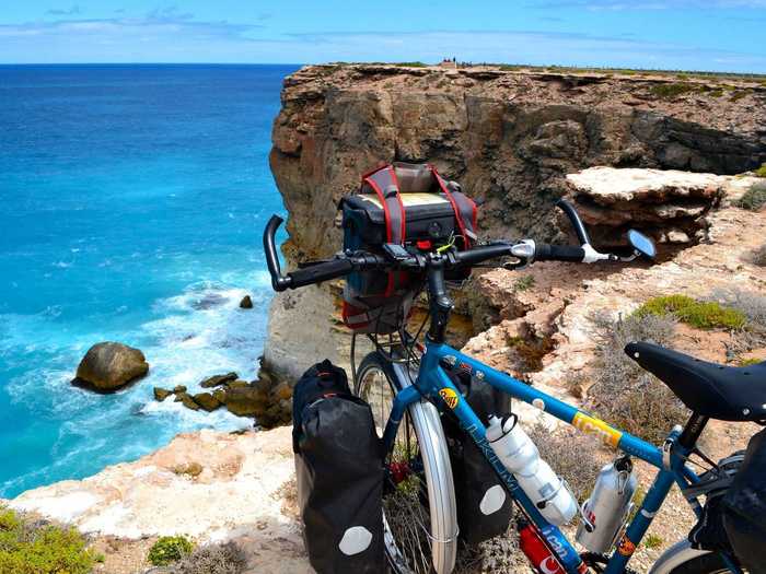 The Bunda Cliffs on the Nullarbor coast had some of the most beautiful scenery I have seen in my life. It was windy, but still the perfect place to take a break.