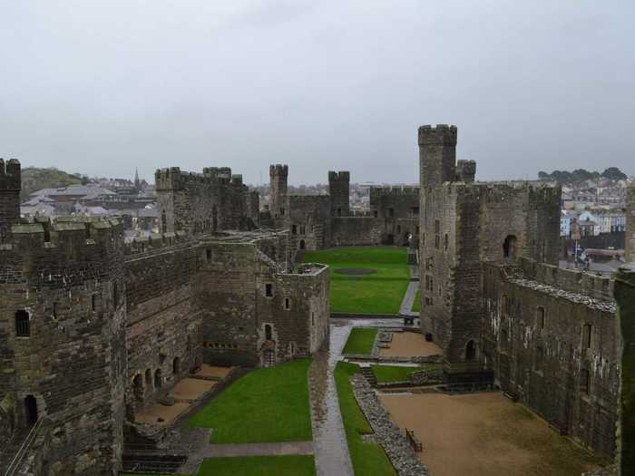 Caernarfon Castle in Wales was created by King Edward I. I couldn