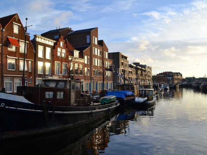 At least the paths were along some gorgeous canals. This is the town of Leiden, Netherlands.