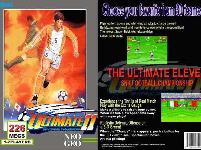 9. "Ultimate 11/Super Sidekicks 4" (Neo Geo): $4,800-$10,000