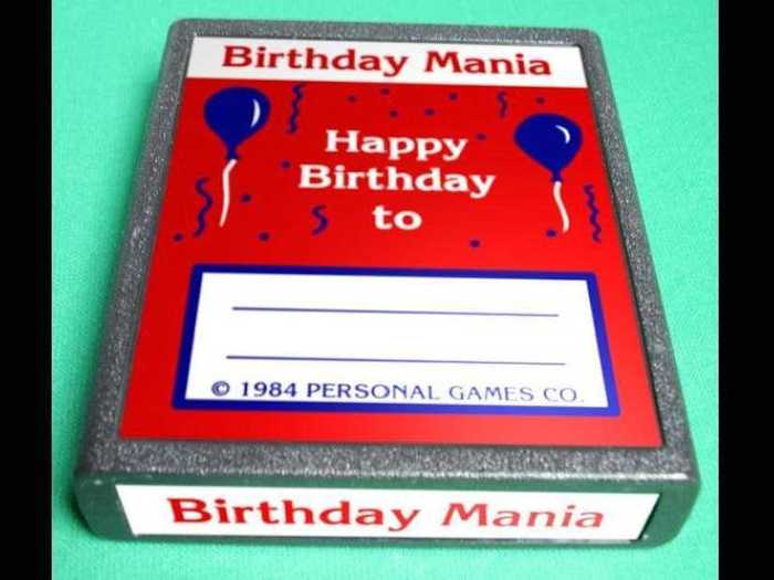 2. "Birthday Mania" (Atari 2600): $15,000-$35,000