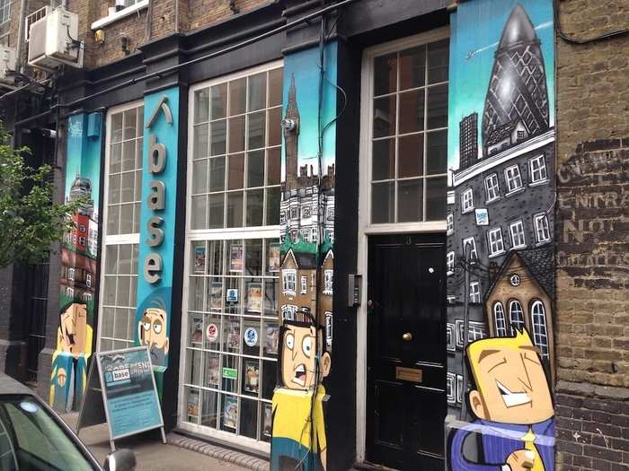 The Base real estate agency commissioned this set of murals for its storefront.