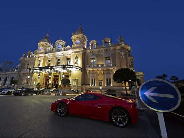 Play a hand of blackjack at the Casino de Monaco in Monte Carlo.
