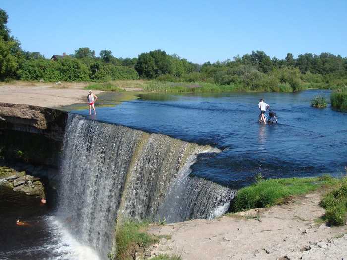 Hear the roar of Jägala Fall in Estonia, called "the Niagara Falls of the Baltics."
