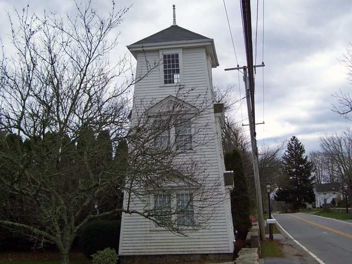 Adamsville, Rhode Island is home to a "spite tower."