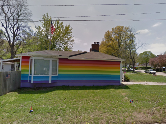 A non-profit built this spite house across the street from the Westboro Baptist Church.