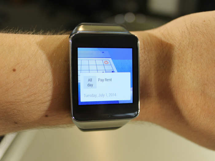 Android Wear will let you know about calendar events, too.